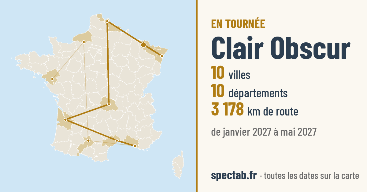 Carte de la tournée de Clair Obscur