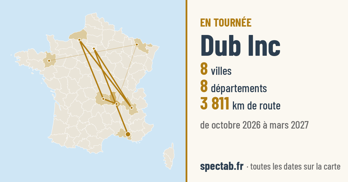 Carte de la tournée de Dub Inc
