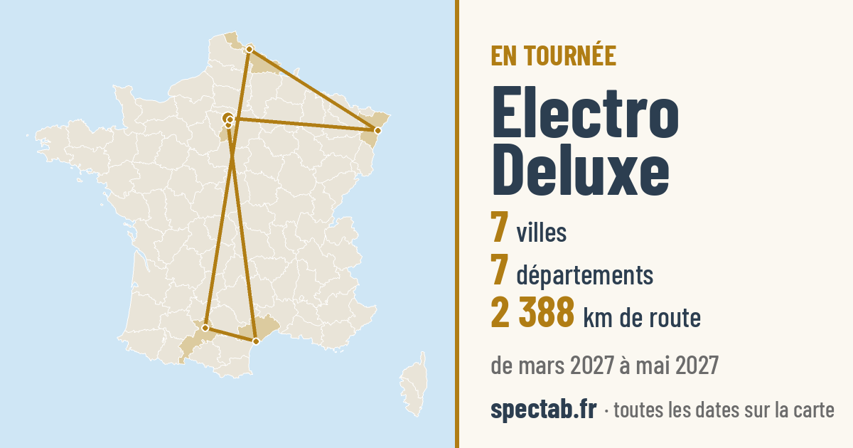 Carte de la tournée de Electro Deluxe