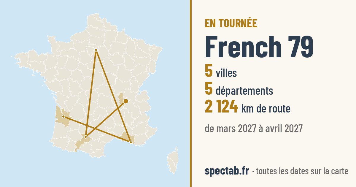 Carte de la tournée de French 79