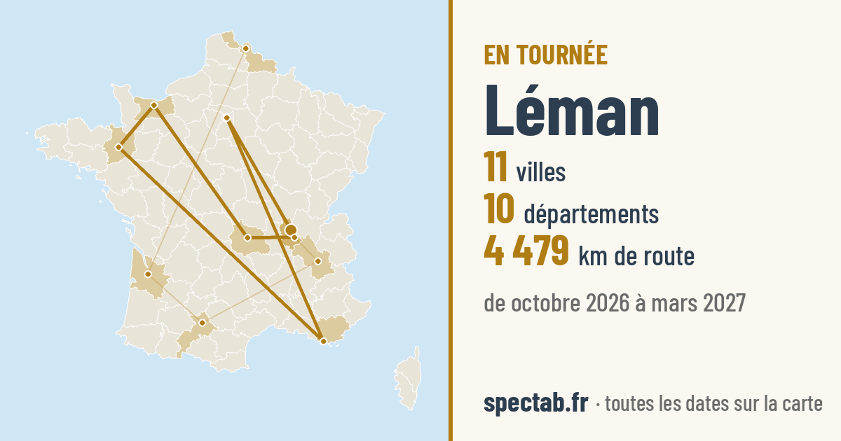 Carte de la tournée de Léman