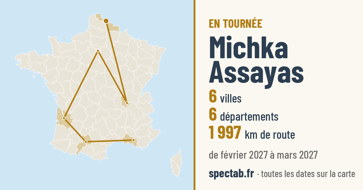Carte de la tournée de Michka Assayas