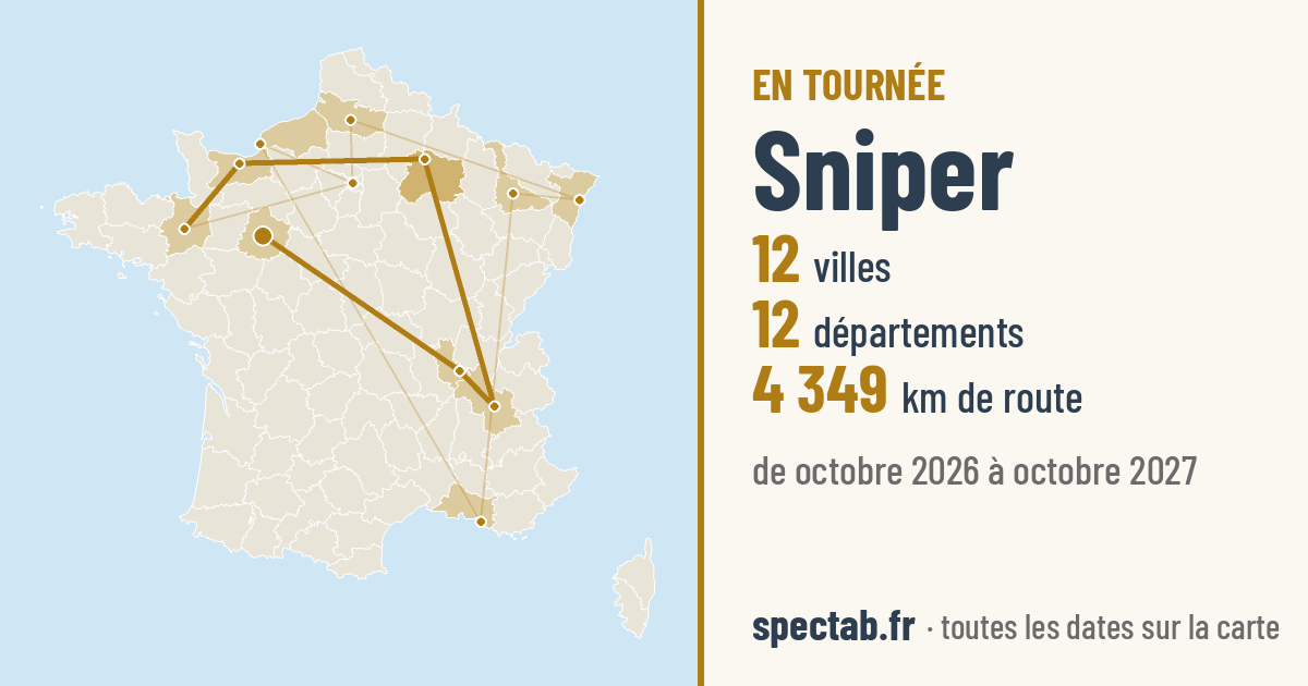 Carte de la tournée de Sniper