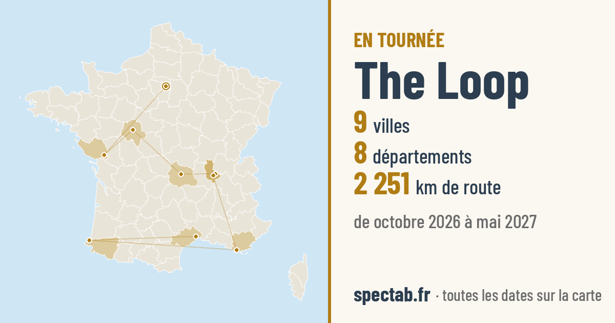 Carte de la tournée de The Loop