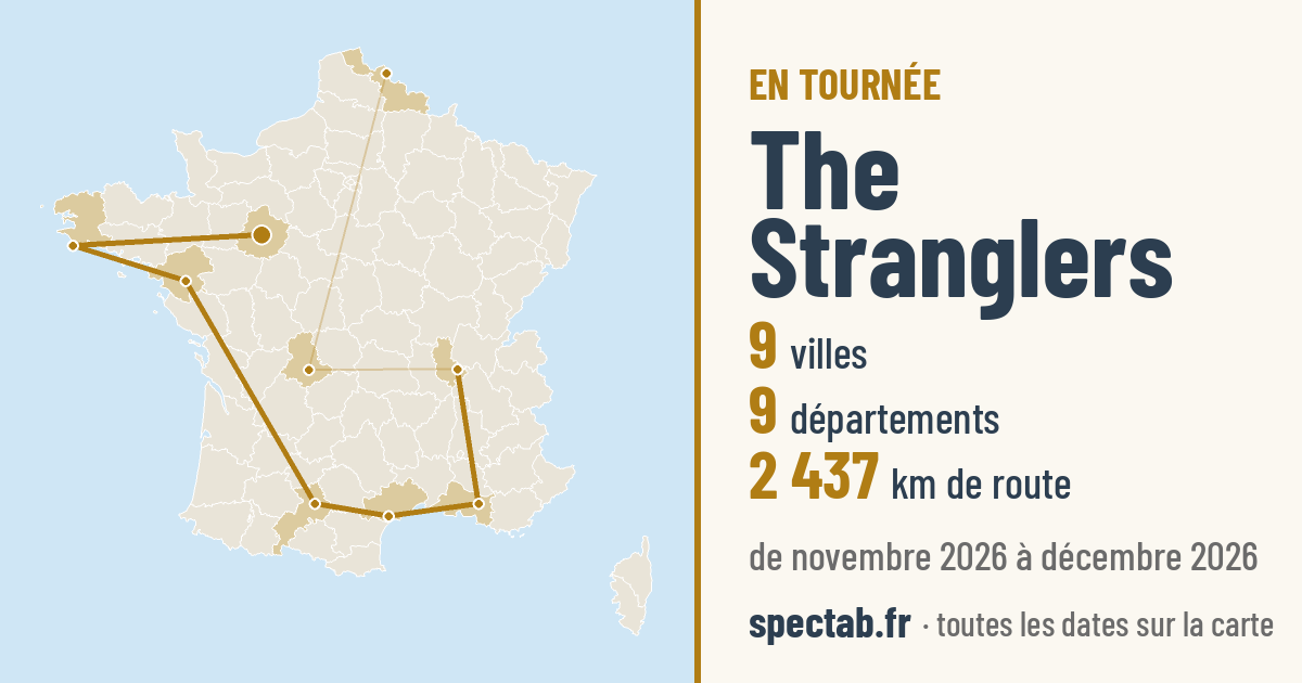 Carte de la tournée de The Stranglers